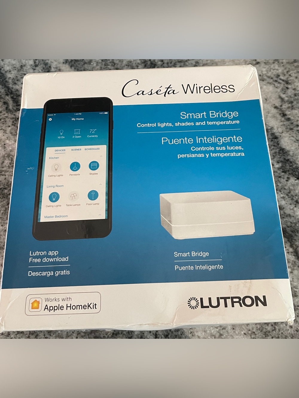 Lutron Caseta Smart Bridge Hub L-BDG2-WH Apple HomeKit Alexa Google White NEW